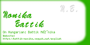 monika battik business card